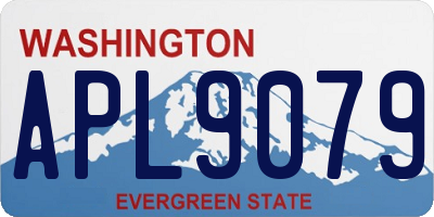 WA license plate APL9079