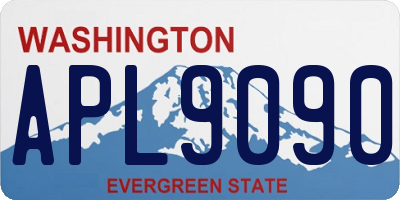 WA license plate APL9090