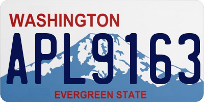 WA license plate APL9163
