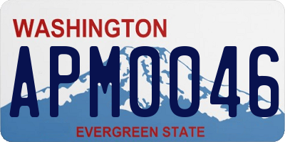 WA license plate APM0046