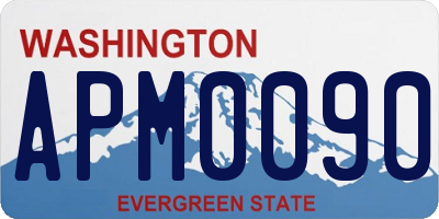 WA license plate APM0090
