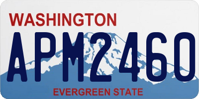 WA license plate APM2460