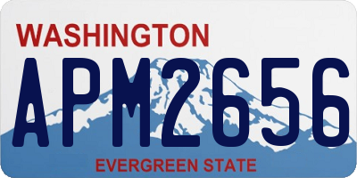 WA license plate APM2656