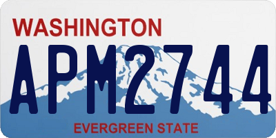 WA license plate APM2744