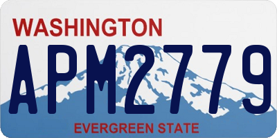 WA license plate APM2779