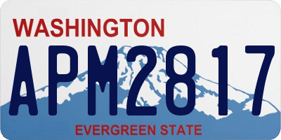 WA license plate APM2817