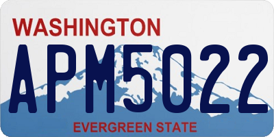 WA license plate APM5022