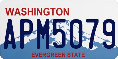 WA license plate APM5079
