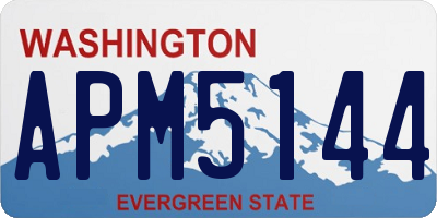 WA license plate APM5144