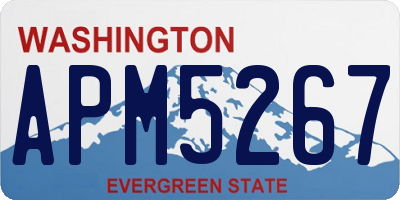 WA license plate APM5267