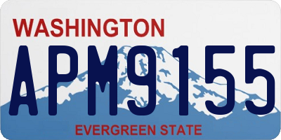 WA license plate APM9155