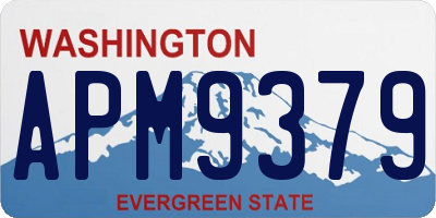 WA license plate APM9379