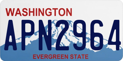 WA license plate APN2964
