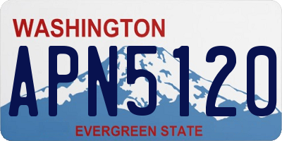 WA license plate APN5120