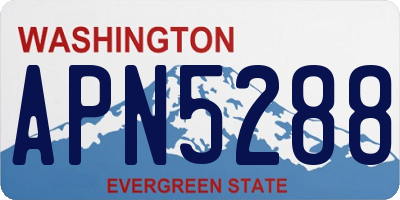 WA license plate APN5288