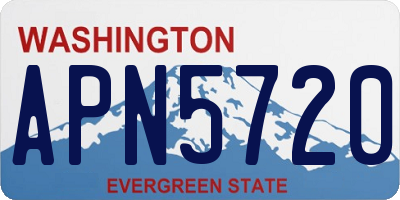 WA license plate APN5720