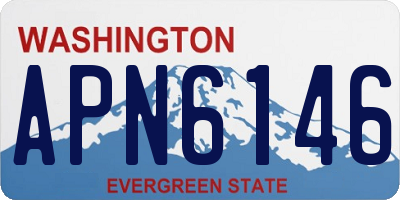 WA license plate APN6146