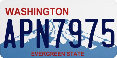 WA license plate APN7975