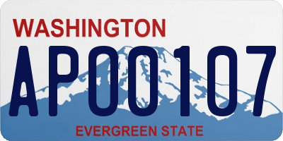 WA license plate APO0107