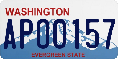 WA license plate APO0157
