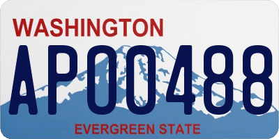 WA license plate APO0488