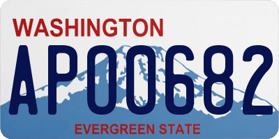 WA license plate APO0682
