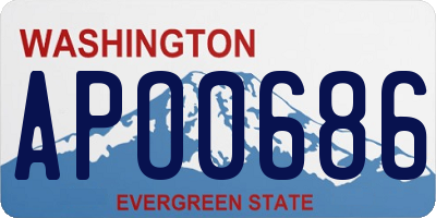 WA license plate APO0686