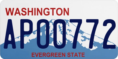 WA license plate APO0772