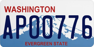 WA license plate APO0776