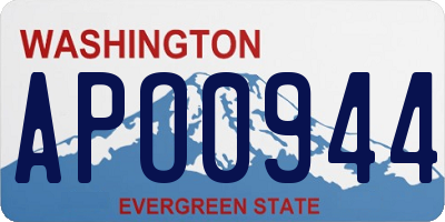 WA license plate APO0944