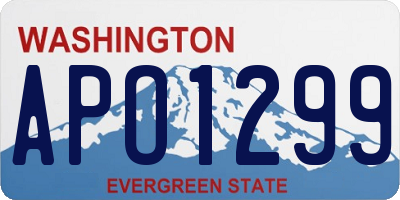 WA license plate APO1299