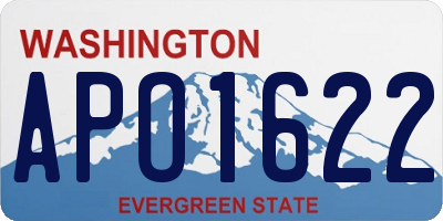 WA license plate APO1622