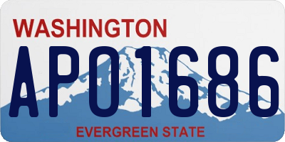 WA license plate APO1686