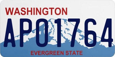 WA license plate APO1764
