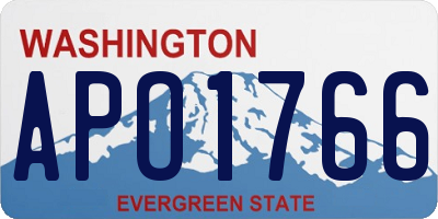 WA license plate APO1766