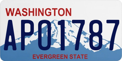 WA license plate APO1787