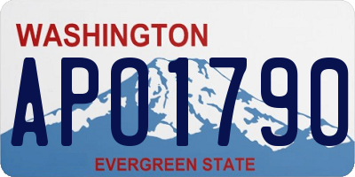 WA license plate APO1790