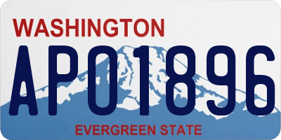 WA license plate APO1896