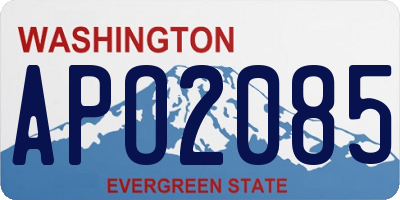 WA license plate APO2085