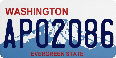 WA license plate APO2086