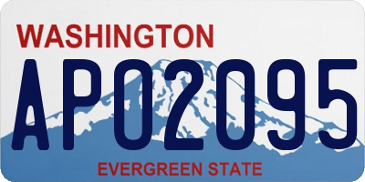 WA license plate APO2095
