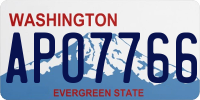WA license plate APO7766