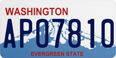 WA license plate APO7810