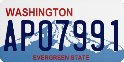 WA license plate APO7991