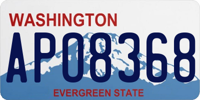 WA license plate APO8368