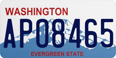 WA license plate APO8465