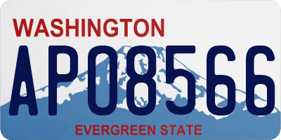 WA license plate APO8566