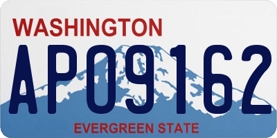 WA license plate APO9162