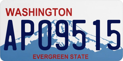 WA license plate APO9515