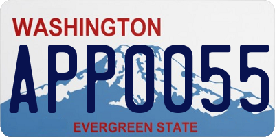 WA license plate APP0055